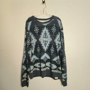 Ralph Lauren Denim & Supply Southwestern Sweatshirt Men's XL Aztec Ranch Western